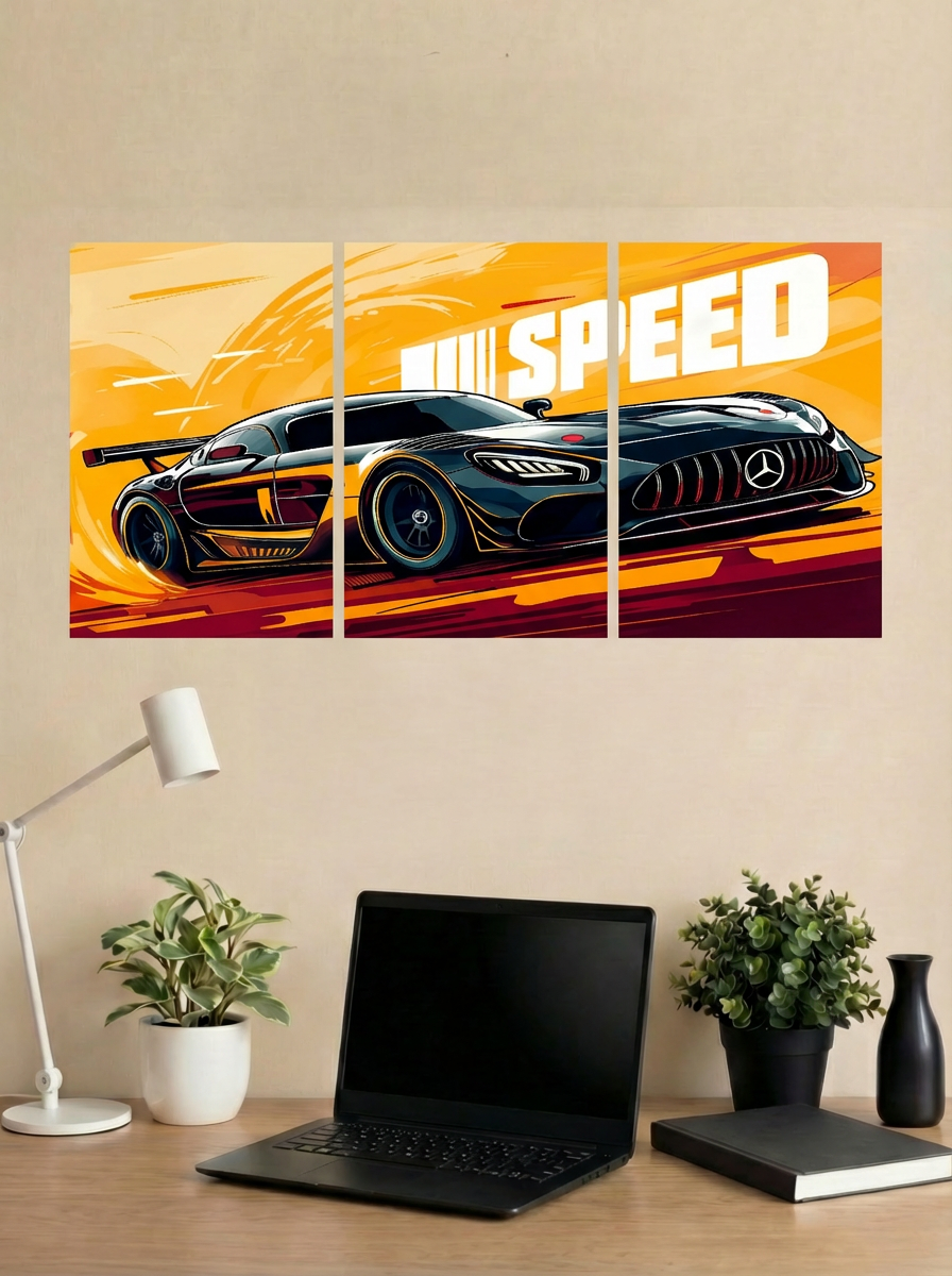 MERCEDES AMG Split Poster